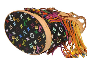新品同様 LOUIS VUITTON ルイヴィトン フラーンジュ バケット ハンドバッグ M40110 モノグラム マルチカラー 中古 4b013166