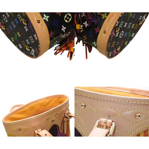 新品同様 LOUIS VUITTON ルイヴィトン フラーンジュ バケット ハンドバッグ M40110 モノグラム マルチカラー 中古 4b013166