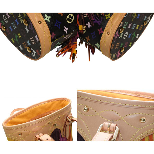 新品同様 LOUIS VUITTON ルイヴィトン フラーンジュ バケット ハンドバッグ M40110 モノグラム マルチカラー 中古 4b013166
