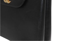 Load image into Gallery viewer, 極美品 CHANEL シャネル ラウンドトップハンドル ハンドバッグ 5番台 ココマーク キャビアスキン ブラック ゴールド金具 中古 4b013172