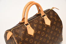 Load image into Gallery viewer, 極美品 LOUIS VUITTON ルイヴィトン スピーディ30 ハンドバッグ M41526 モノグラム レザー PVC ブラウン 旧型 中古 4b013221