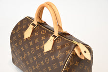 Load image into Gallery viewer, 極美品 LOUIS VUITTON ルイヴィトン スピーディ30 ハンドバッグ M41526 モノグラム レザー PVC ブラウン 旧型 中古 4b013221