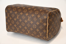 Load image into Gallery viewer, 極美品 LOUIS VUITTON ルイヴィトン スピーディ30 ハンドバッグ M41526 モノグラム レザー PVC ブラウン 旧型 中古 4b013221