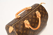 Load image into Gallery viewer, 極美品 LOUIS VUITTON ルイヴィトン スピーディ30 ハンドバッグ M41526 モノグラム レザー PVC ブラウン 旧型 中古 4b013221