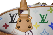 Load image into Gallery viewer, 極美品 LOUIS VUITTON ルイヴィトン ハンドバッグ トゥルーヴィル モノグラム ホワイト マルチカラー M92663 ゴールド金具 中古 4b001319