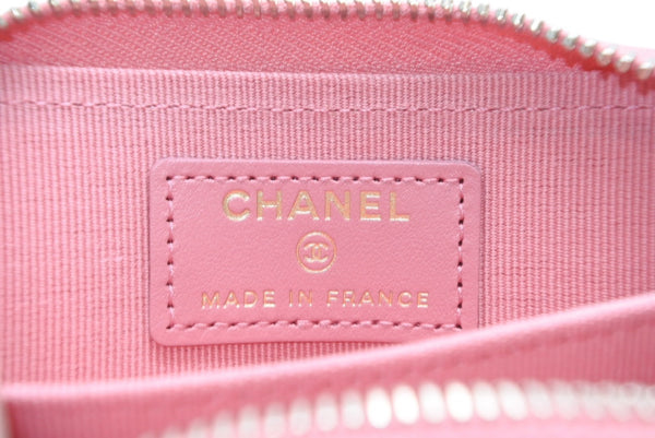 極美品 CHANEL シャネル ボーイシャネル ジップコインパース コインケース A80602 ランダム番台 ココマーク キャビアスキン 中古 4b013194