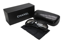 Load image into Gallery viewer, CHANEL シャネル サングラス アイウェア 5170-A c.501/3C サイズ58□17 135 ココマーク リボン ブラック 美品 中古 4b013240