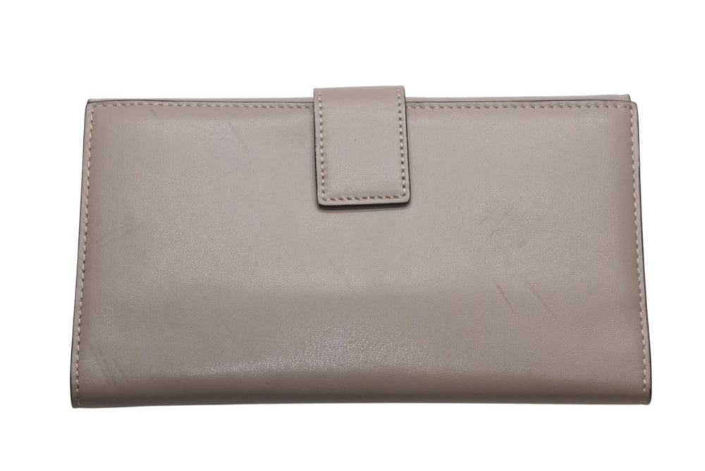 FENDI フェンディ ピーカブー コンチネンタル 長財布 8M0308 レザー グレージュ べっ甲カラー 美品 中古 4b013236
