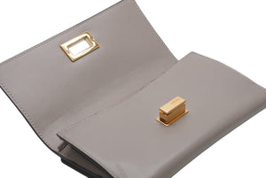 FENDI フェンディ ピーカブー コンチネンタル 長財布 8M0308 レザー グレージュ べっ甲カラー 美品 中古 4b013236