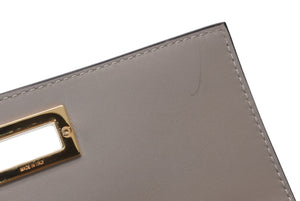 FENDI フェンディ ピーカブー コンチネンタル 長財布 8M0308 レザー グレージュ べっ甲カラー 美品 中古 4b013236
