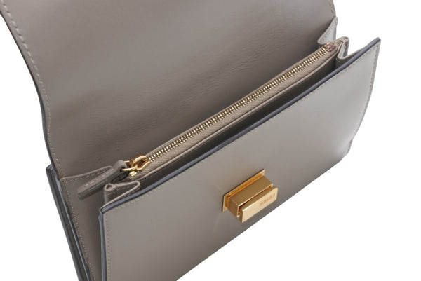 FENDI フェンディ ピーカブー コンチネンタル 長財布 8M0308 レザー グレージュ べっ甲カラー 美品 中古 4b013236