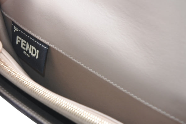 FENDI フェンディ ピーカブー コンチネンタル 長財布 8M0308 レザー グレージュ べっ甲カラー 美品 中古 4b013236