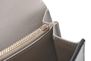 FENDI フェンディ ピーカブー コンチネンタル 長財布 8M0308 レザー グレージュ べっ甲カラー 美品 中古 4b013236