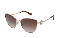 Load image into Gallery viewer, 極美品 BVLGARI ブルガリ サングラス アイウェア 6185-B 278/13 サイズ57□17 140 ラインストーン ブラウン 中古 4b013241