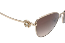 Load image into Gallery viewer, 極美品 BVLGARI ブルガリ サングラス アイウェア 6185-B 278/13 サイズ57□17 140 ラインストーン ブラウン 中古 4b013241