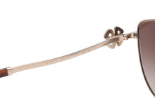 Load image into Gallery viewer, 極美品 BVLGARI ブルガリ サングラス アイウェア 6185-B 278/13 サイズ57□17 140 ラインストーン ブラウン 中古 4b013241