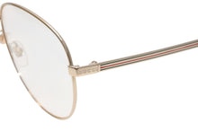Load image into Gallery viewer, [USED/中古]GUCCI グッチ メガネ ゴールド クリア メタル プラスチック 61□14-145 GG138S 003 Aランク 中古 4b013282
