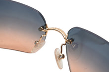 Load image into Gallery viewer, 極美品 CHANEL シャネル リムレス サングラス アイウェア 4017 c.125/78 サイズ62□17 120 ココマーク オレンジ 中古 4b013198