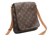 Load image into Gallery viewer, LOUIS VUITTON ルイヴィトン ミュゼット ショルダーバッグ M51256 モノグラム PVC ブラウン ゴールド金具 美品 中古 4b013210