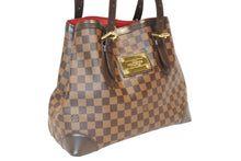 Load image into Gallery viewer, LOUIS VUITTON ルイヴィトン ハムステッドMM トートバッグ N51204 ダミエ エベヌ ブラウン PVC ダミエキャンバス 美品 中古 4b013231