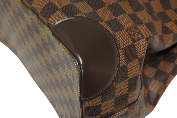 LOUIS VUITTON ルイヴィトン ハムステッドMM トートバッグ N51204 ダミエ エベヌ ブラウン PVC ダミエキャンバス 美品 中古 4b013231