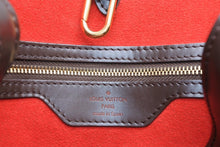 Load image into Gallery viewer, LOUIS VUITTON ルイヴィトン ハムステッドMM トートバッグ N51204 ダミエ エベヌ ブラウン PVC ダミエキャンバス 美品 中古 4b013231