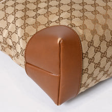 Load image into Gallery viewer, GUCCI グッチ シェリーライン GGキャンバス トートバッグ 308928 ベージュ ブラウン キャンバス レザー シルバー金具 美品 中古 4b013225