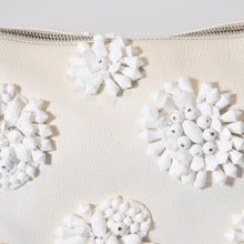 Load image into Gallery viewer, 極美品 PRADA プラダ ホーボー ワンショルダー ハンドバッグ 2211B ビーズ レザー ホワイト 中古 4b013428