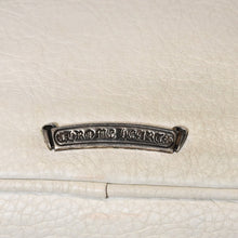Load image into Gallery viewer, CHROME HEARTS クロムハーツJJ DEAN SMALL JJディーン スモール ハンドバッグ レザーライダース シルバ−925 ホワイト 美品 中古 4b013482
