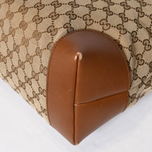 Load image into Gallery viewer, GUCCI グッチ シェリーライン GGキャンバス トートバッグ 308928 ベージュ ブラウン キャンバス レザー シルバー金具 美品 中古 4b013225