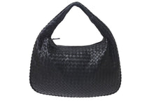 Load image into Gallery viewer, 極美品 BOTTEGA VENETA ボッテガヴェネタ イントレチャート ホーボー ハンドバッグ レザー ブラック ワンショルダー 中古 4b001323
