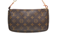 Load image into Gallery viewer, 極美品 LOUIS VUITTON ルイヴィトン ポシェット アクセソワール アクセサリーポーチ M51980 モノグラム ブラウン レザー PVC 中古 4b013362
