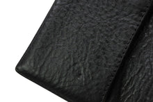 Load image into Gallery viewer, 極美品 CHROME HEARTS クロムハーツ WAVE MINI ウェーブミニウォレット ダガージップ クロスボールボタン ブラック シルバー925 中古 4b013252