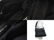 画像をギャラリービューアに読み込む, 極美品 Christian Dior クリスチャンディオール ストリートシック オブリーク ショルダーバッグ ブラック ネイビー シルバー金具 ロゴ 美品 中古 4b001326