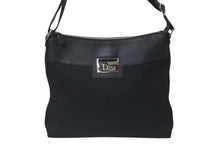 画像をギャラリービューアに読み込む, 極美品 Christian Dior クリスチャンディオール ストリートシック オブリーク ショルダーバッグ ブラック ネイビー シルバー金具 ロゴ 美品 中古 4b001326