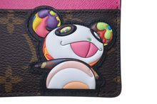 画像をギャラリービューアに読み込む, 未使用 LOUIS VUITTON ルイヴィトン LV×TM カードケース ポルト カルト サーンプル モノグラム パンダ M13439 ブラウン ピンク 中古 4b001327