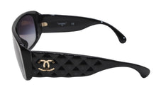 Load image into Gallery viewer, CHANEL シャネル サングラス アイウェア 71466A S0116 ココマーク アセテート プラスチック ブラック 美品 中古 4b013281