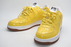 A BATHING APE × SPONGEBOB スポンジボブ アベイシングエイプ ベイプスタ イエロー 28.5cm 美品 中古 4b013346