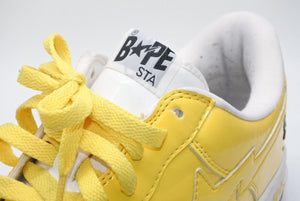 A BATHING APE × SPONGEBOB スポンジボブ アベイシングエイプ ベイプスタ イエロー 28.5cm 美品 中古 4b013346