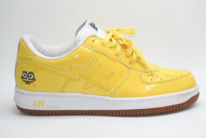 A BATHING APE × SPONGEBOB スポンジボブ アベイシングエイプ ベイプスタ イエロー 28.5cm 美品 中古 4b013346