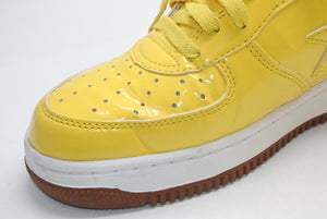 A BATHING APE × SPONGEBOB スポンジボブ アベイシングエイプ ベイプスタ イエロー 28.5cm 美品 中古 4b013346