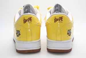 A BATHING APE × SPONGEBOB スポンジボブ アベイシングエイプ ベイプスタ イエロー 28.5cm 美品 中古 4b013346