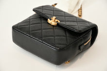 Load image into Gallery viewer, 新品未使用 CHANEL シャネル マトラッセ チェーンリュック バックパック ランダム番台 キャビアスキン ブラック ゴールド金具 中古 4b013292