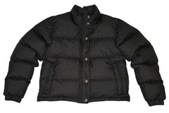 新品同様 CHROME HEARTS クロムハーツ STIFF V2 ダウンジャケット ダガージップ クロスボールボタン ブラック シルバー金具 サイズS 中古 4b013377