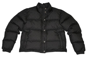 新品同様 CHROME HEARTS クロムハーツ STIFF V2 ダウンジャケット ダガージップ クロスボールボタン ブラック シルバー金具 サイズS 中古 4b013377