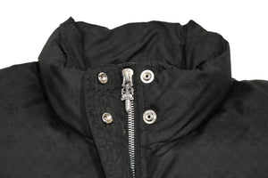新品同様 CHROME HEARTS クロムハーツ STIFF V2 ダウンジャケット ダガージップ クロスボールボタン ブラック シルバー金具 サイズS 中古 4b013377