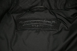 新品同様 CHROME HEARTS クロムハーツ STIFF V2 ダウンジャケット ダガージップ クロスボールボタン ブラック シルバー金具 サイズS 中古 4b013377