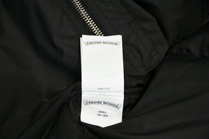 新品同様 CHROME HEARTS クロムハーツ STIFF V2 ダウンジャケット ダガージップ クロスボールボタン ブラック シルバー金具 サイズS 中古 4b013377