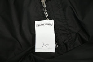 新品同様 CHROME HEARTS クロムハーツ STIFF V2 ダウンジャケット ダガージップ クロスボールボタン ブラック シルバー金具 サイズS 中古 4b013377