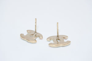 極美品 CHANEL シャネル ココマーク ピアス 重量約2.0g 04A刻印 カラーストーン メタル GP ゴールド マルチカラー 両耳用 中古 4b012966